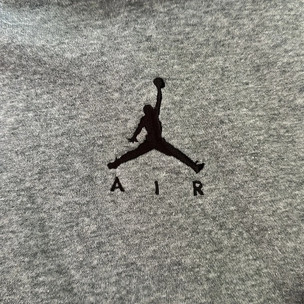 Jordan Nike hoodie, grey and black, fleece - Picture 6 of 7